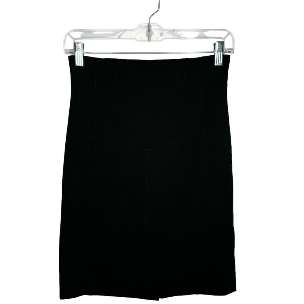 MM. LAFLEUR / black knit high waisted fitted pencil skirt / 4